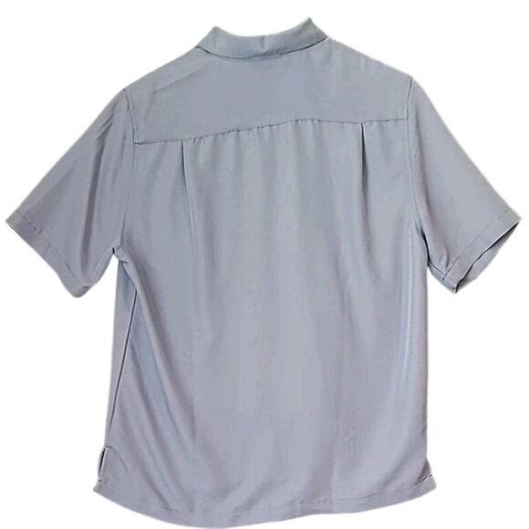 Nat Nast Men’s Button Up Shirt Medium Blue Short Sleeve Casual Resort Style - Picture 2 of 6